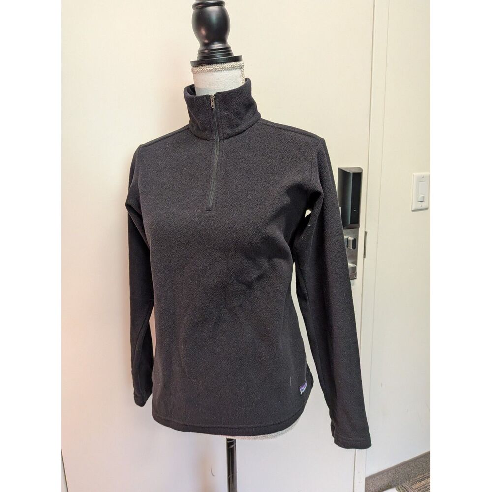 Patagonia Black Fleece Long Sleeve 1/4 Zip Mid Layer Women's XS